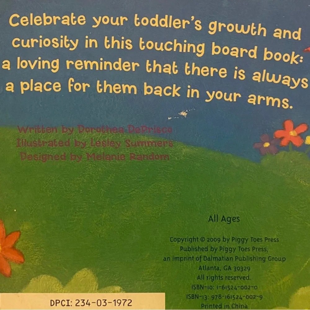 💞 Back In My Arms Baby Board Book